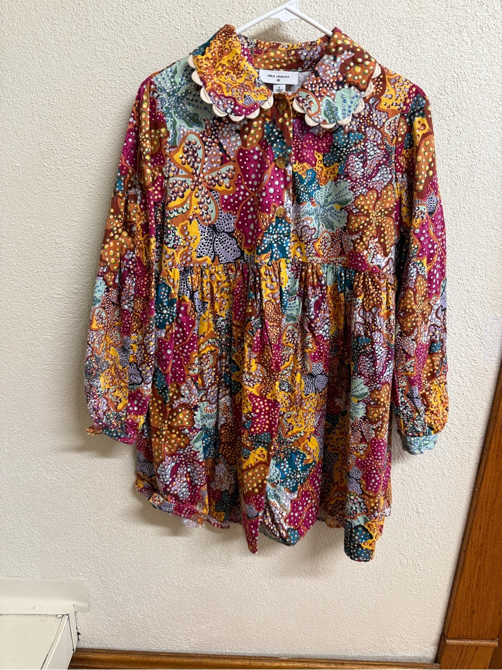 Kira Varga Floral Patchwork Peasant Dress - Multicolor